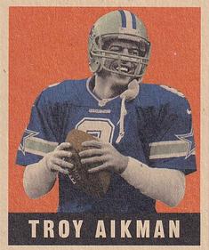 1997 Leaf - Reproductions Promo #8 Troy Aikman Front