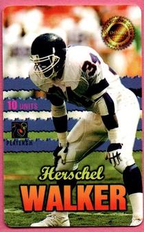 1997 Destiny Telecom Pro Football Elite Series Men of Destiny #28 Herschel Walker Front