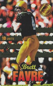 1997 Destiny Telecom Pro Football Elite Series Men of Destiny #36 Brett Favre Front