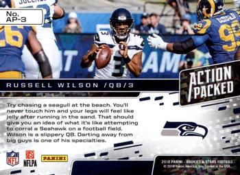2018 Panini Rookies & Stars - Action Packed #AP-3 Russell Wilson Back