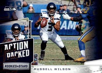 2018 Panini Rookies & Stars - Action Packed #AP-3 Russell Wilson Front
