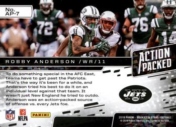 2018 Panini Rookies & Stars - Action Packed #AP-7 Robby Anderson Back