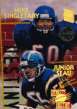 1994 Stadium Club - Dynasty and Destiny Members Only #5 Mike Singletary / Junior Seau Front