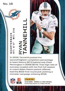 2018 Panini Rookies & Stars - Red and Blue #16 Ryan Tannehill Back