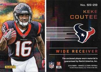 2018 Panini Rookies & Stars - Star Search Relics #SS-28 Keke Coutee Back