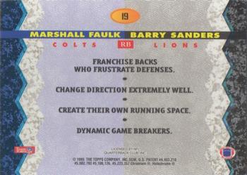 1994 Stadium Club - Bowman's Best Members Only #19 Barry Sanders / Marshall Faulk Back
