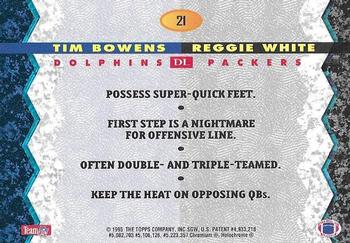 1994 Stadium Club - Bowman's Best Members Only #21 Reggie White / Tim Bowens Back