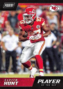 2018 Panini Player of the Day #19 Kareem Hunt Front
