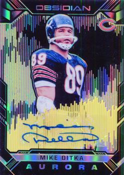 2018 Panini Obsidian - Aurora Autographs Electric Etch Yellow #AA-MD Mike Ditka Front