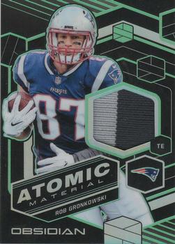 2018 Panini Obsidian - Atomic Material Relics Electric Etch Green #AM-8 Rob Gronkowski Front