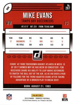 2018 Donruss - Press Proof Bronze #267 Mike Evans Back