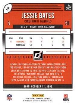2018 Donruss - Press Proof Bronze #372 Jessie Bates Back