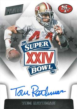 2018 Panini Playbook - Super Bowl Signatures #SBXXIV-TR Tom Rathman Front