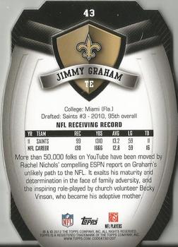 2012 Topps - Game Time Giveaway Die Cut Gold #43 Jimmy Graham Back