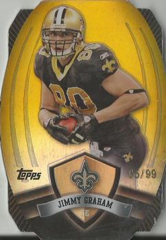 2012 Topps - Game Time Giveaway Die Cut Gold #43 Jimmy Graham Front