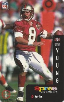 1997 Sprint Spree Phone Cards #12 Steve Young Front