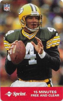 1997 Sprint Heroes of the Game Phone Cards #NNO Brett Favre Front