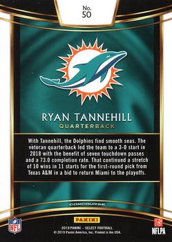 2018 Panini Select #50 Ryan Tannehill Back