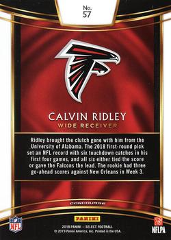 2018 Panini Select #57 Calvin Ridley Back