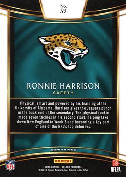 2018 Panini Select #59 Ronnie Harrison Back