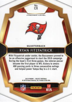 2018 Panini Select #131 Ryan Fitzpatrick Back
