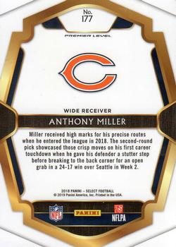 2018 Panini Select #177 Anthony Miller Back