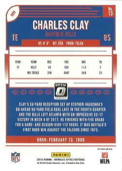 2018 Donruss Optic - Holo #13 Charles Clay Back