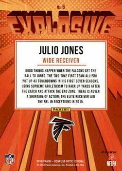 2018 Donruss Optic - Explosive #6 Julio Jones Back