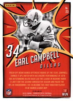 2018 Donruss Optic - MVP #23 Earl Campbell Back