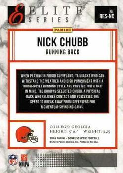 2018 Donruss Optic - Rookie Elite Series #RES-NC Nick Chubb Back