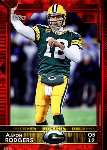2015 Topps 5x7 - Red 5x7 #1 Aaron Rodgers Front