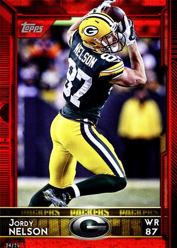 2015 Topps 5x7 - Red 5x7 #3 Jordy Nelson Front