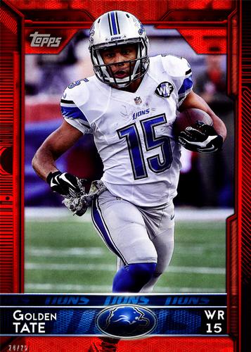 2015 Topps 5x7 - Red 5x7 #27 Golden Tate Front