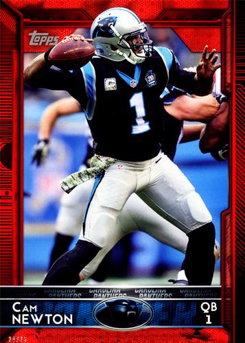 2015 Topps 5x7 - Red 5x7 #30 Cam Newton Front