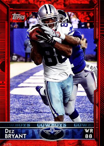 2015 Topps 5x7 - Red 5x7 #35 Dez Bryant Front