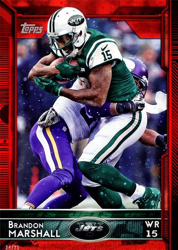 2015 Topps 5x7 - Red 5x7 #54 Brandon Marshall Front