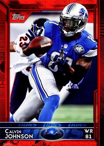 2015 Topps 5x7 - Red 5x7 #70 Calvin Johnson Front