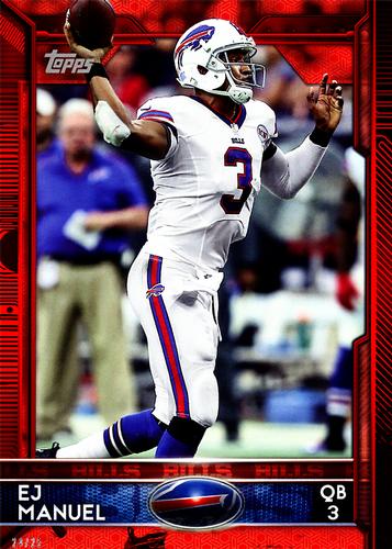 2015 Topps 5x7 - Red 5x7 #73 EJ Manuel Front
