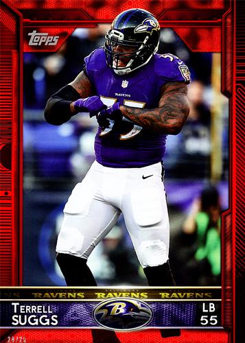 2015 Topps 5x7 - Red 5x7 #76 Terrell Suggs Front