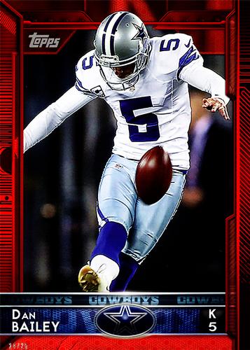 2015 Topps 5x7 - Red 5x7 #98 Dan Bailey Front