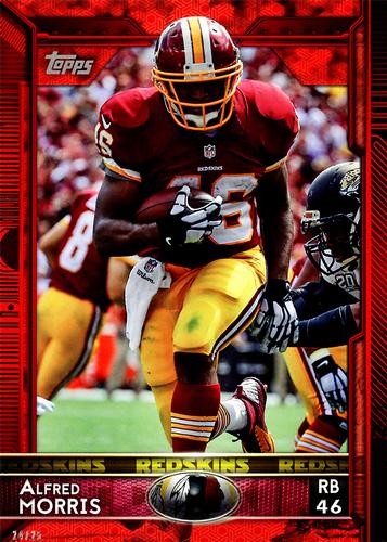 2015 Topps 5x7 - Red 5x7 #208 Alfred Morris Front