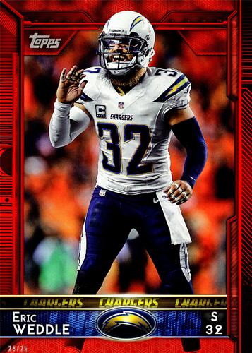 2015 Topps 5x7 - Red 5x7 #213 Eric Weddle Front