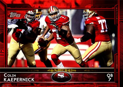2015 Topps 5x7 - Red 5x7 #238 Colin Kaepernick Front