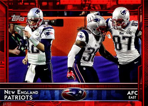 2015 Topps 5x7 - Red 5x7 #264 New England Patriots Front
