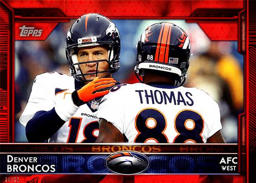2015 Topps 5x7 - Red 5x7 #270 Denver Broncos Front