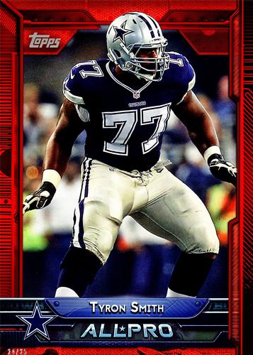 2015 Topps 5x7 - Red 5x7 #272 Tyron Smith Front