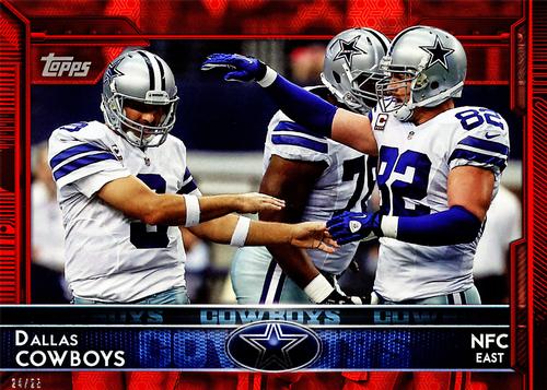 2015 Topps 5x7 - Red 5x7 #279 Dallas Cowboys Front