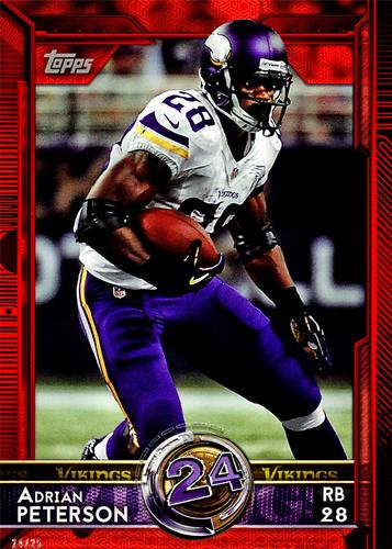 2015 Topps 5x7 - Red 5x7 #342 Adrian Peterson Front