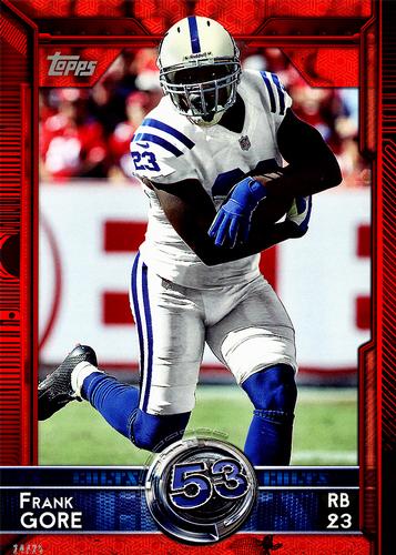 2015 Topps 5x7 - Red 5x7 #354 Frank Gore Front