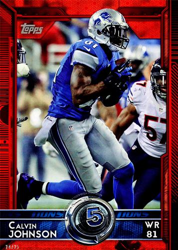 2015 Topps 5x7 - Red 5x7 #363 Calvin Johnson Front